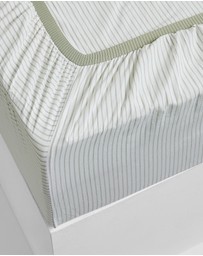 Sheet Society - Leo Washed Cotton Stripe Fitted Sheet Set
