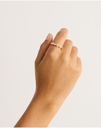 By Charlotte - Gold Protection of Eye Crystal Ring