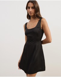 Atmos&Here - Janie Satin Mini Dress