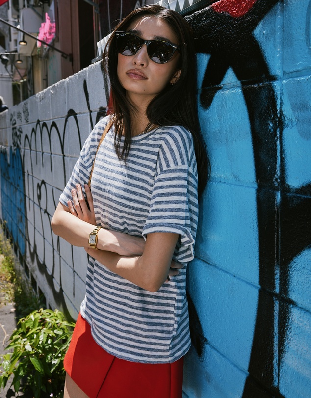 CAMIXA - Francy Linen Jersey T-Shirt Top