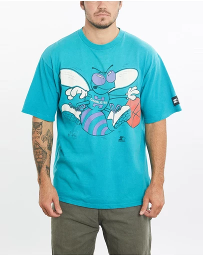 Vintage by The Real Deal - Pre Loved - Vintage 90s NBA Charlotte Hornets Tee