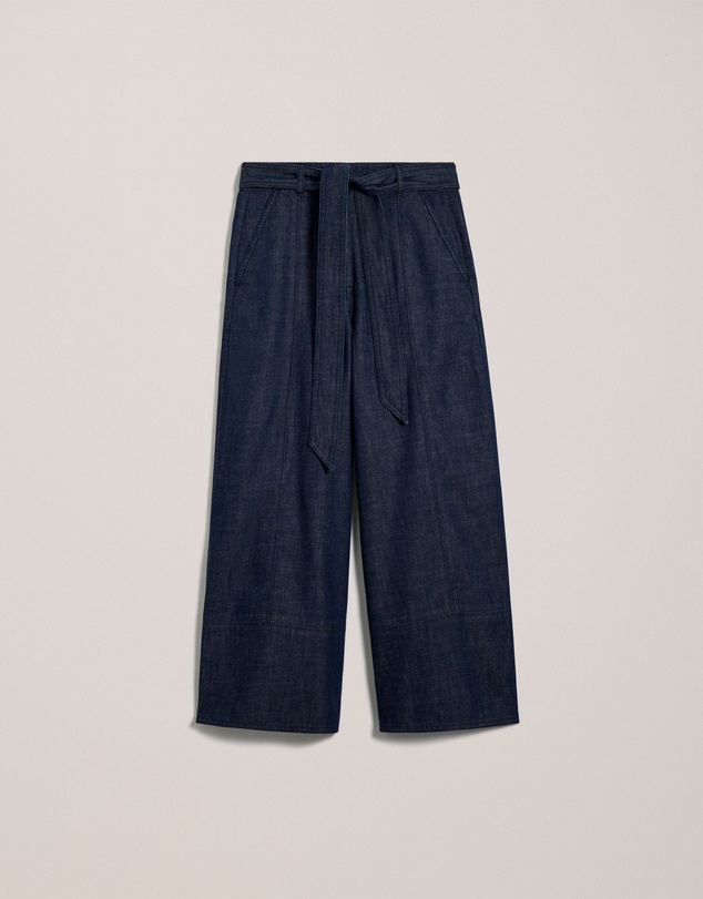 Trenery - Soft Denim Culotte in Rinse Wash