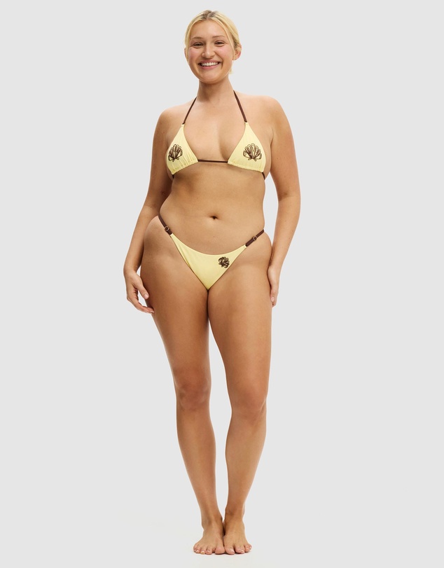 Cotton On Body - Embroidered Tanga Brazilian Bikini Bottoms