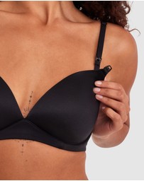 Bras N Things - Body Bliss Contour Maternity Wirefree Bra - Black