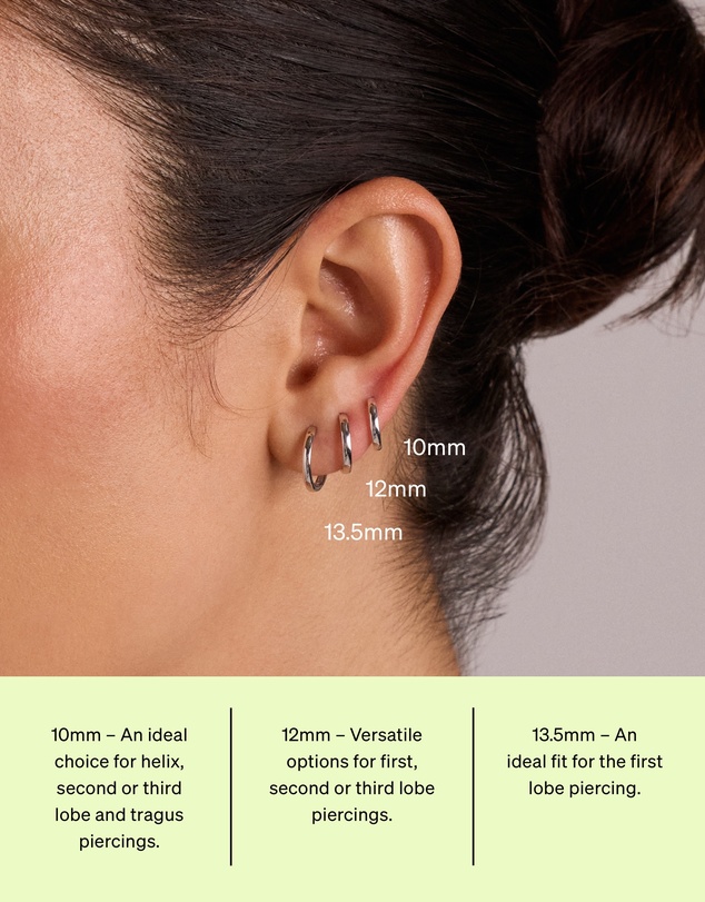 Michael Hill - 13.5mm Large Polished Huggie Earrings in Sterling Silver