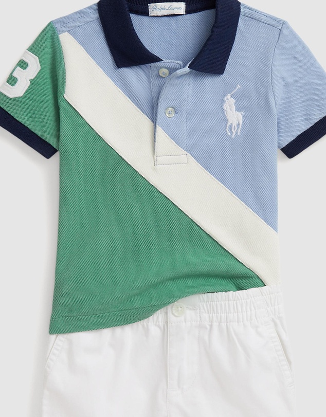 Polo Ralph Lauren - Big Pony Cotton Polo Shirt & Shorts Set - ICONIC EXCLUSIVE - Babies