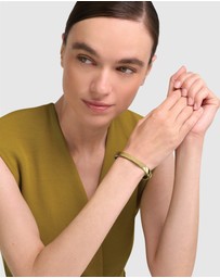 Furla - Furla 1927 Crystal Gold-Tone Bangle Bracelet