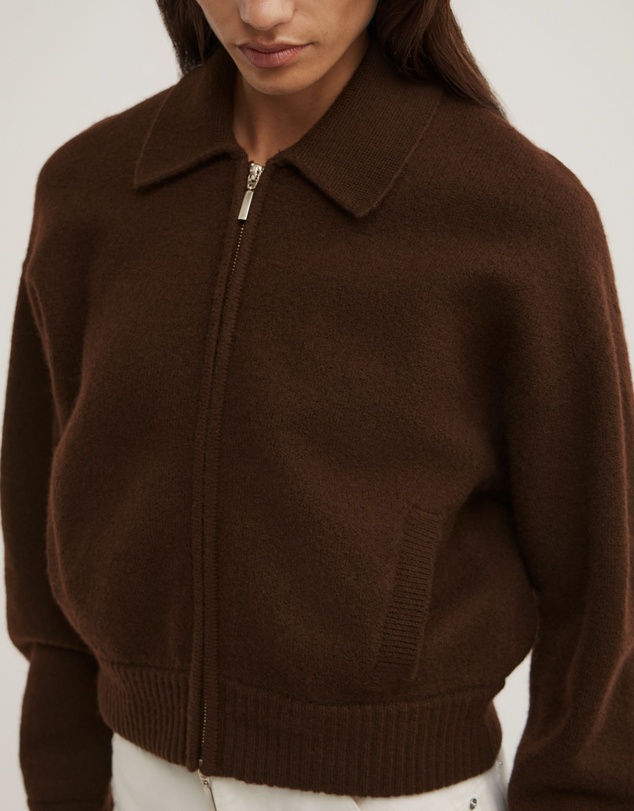 Witchery - Wool Knit Bomber Jacket