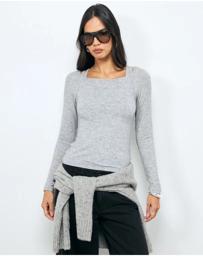 AERE - Elsa Double Layered T-Shirt