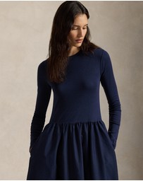 Polo Ralph Lauren - Cotton Long-Sleeve Dress