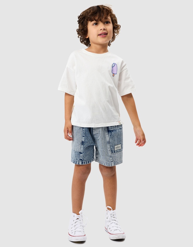 Goldie + Ace - Pin Stripe Noah Pocket Shorts - Babies-Kids