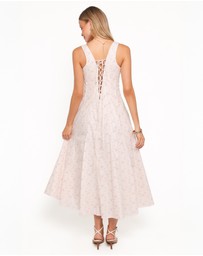 Petal & Pup - Rosabelle Midi Dress - Pink Floral