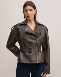 Forever New - Brooklyn Belted Biker Jacket