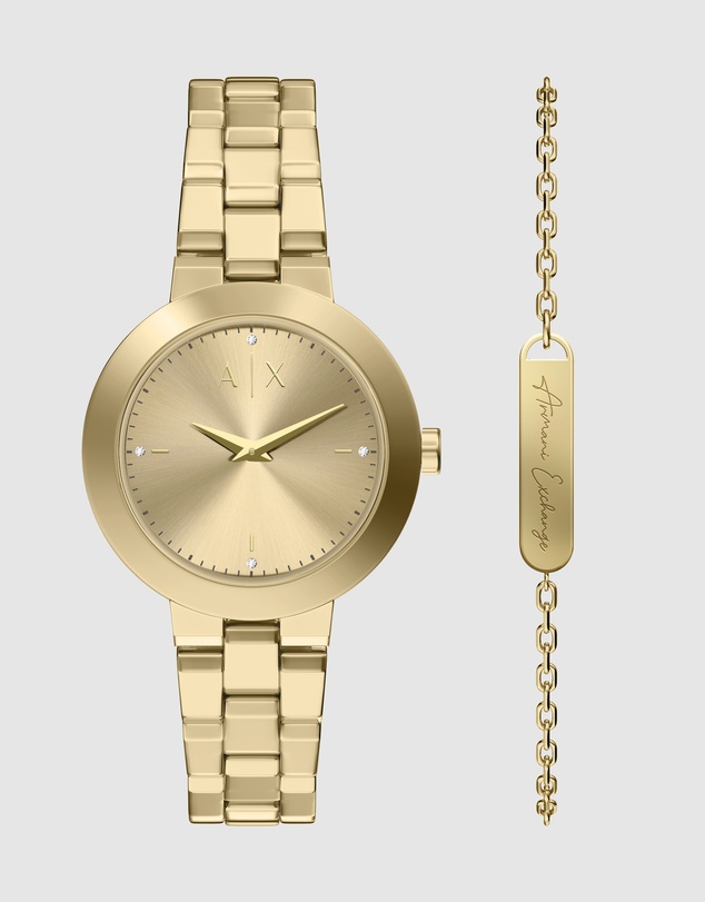 Armani Exchange - Gold Tone Analogue Watch