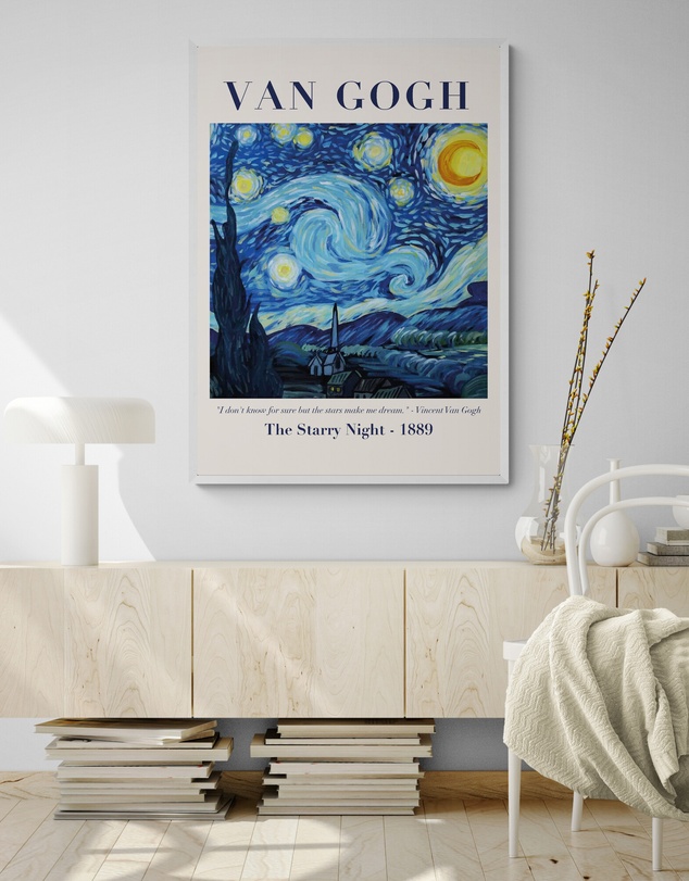 Inka Arthouse - Starry Night by Van Gogh Art Print