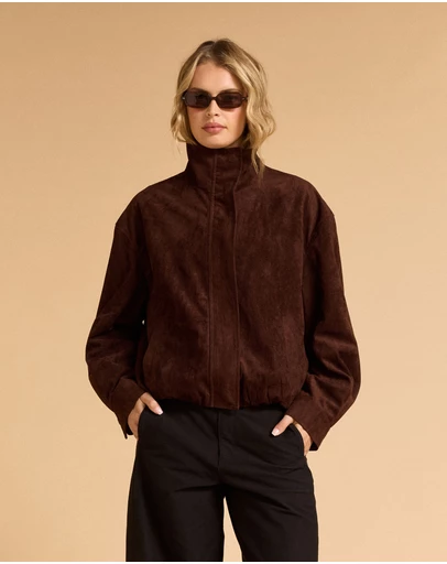 MVN - Faux Suede Bomber