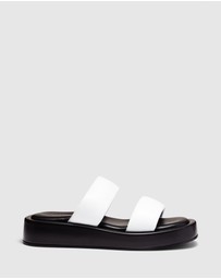 Just Because - Sarita Leather Flatform Sandals