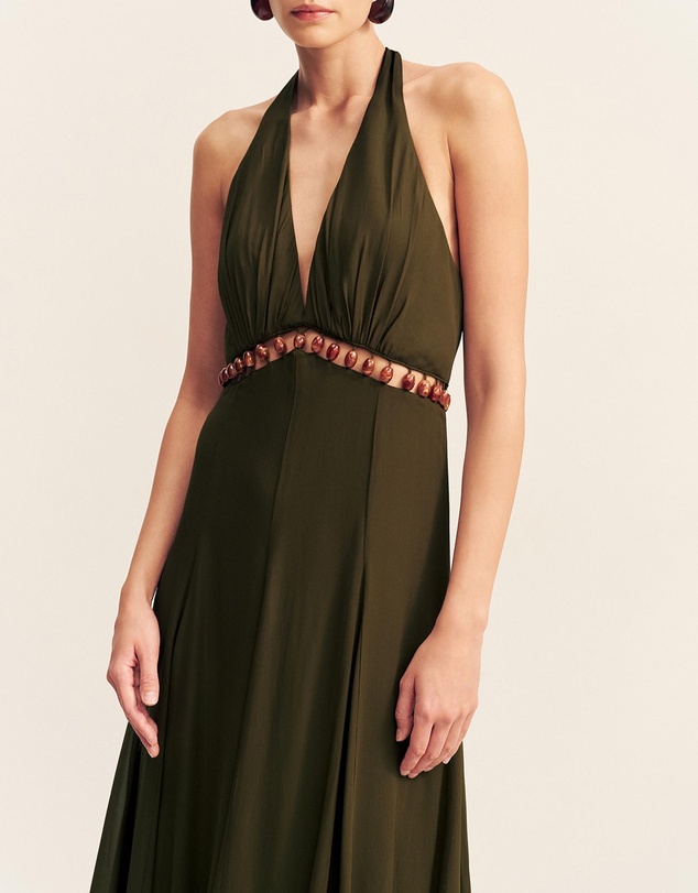 Shona Joy - Juno Plunged Cut Out Maxi Dress