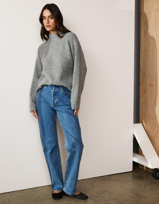 Atmos&Here - Marnie Mock Neck Knit Jumper