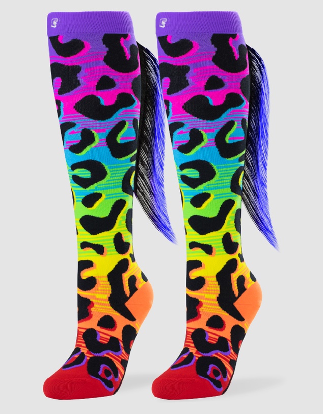 Crazy Skates - Crazy Socks Leopard Knee-High Socks
