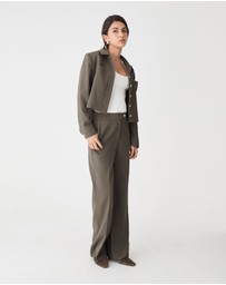 Forcast - Sadie Patch Pocket Crop Jacket