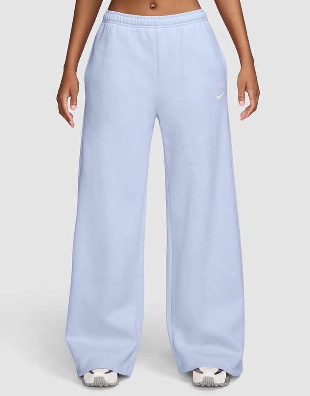 Nike - Studio Fleece Medium Weight Mid-Rise Wide-Leg Pants