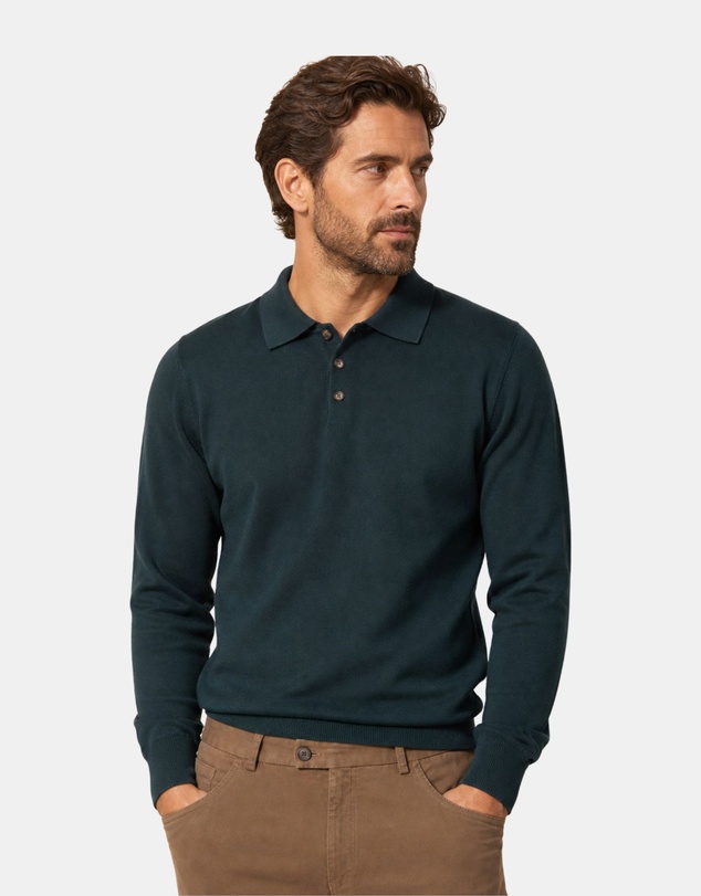 Henry Bucks - Henry Sartorial Merino Wool Button Front Knit