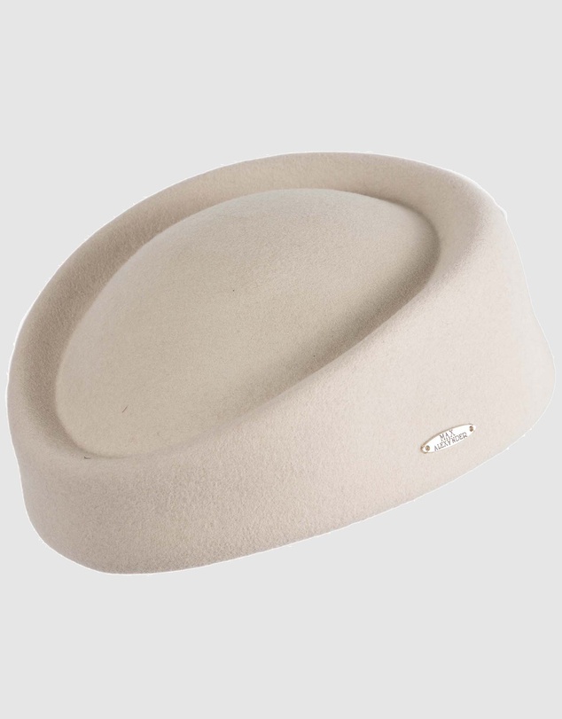 Max Alexander - Felt Cream Pillbox Hat