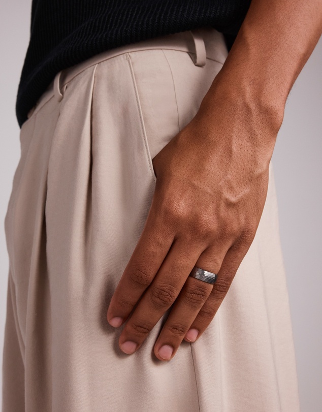 Michael Hill - 8mm Hammered Wedding Band in Tungsten