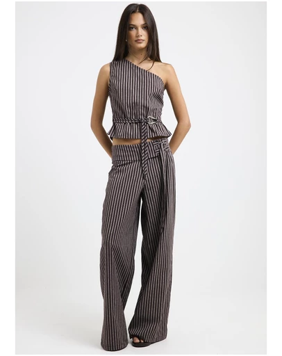 Subtitled - Naia Stripe Tie Pants