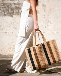 Mimmi Terra - Raffia Zitti Bag Tiramisu
