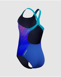 Speedo - Print Powerback Swimsuit - Kids-Teens