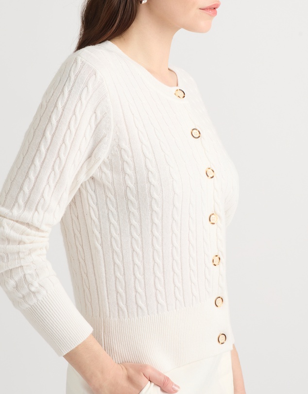 David Lawrence - Perle Wool Blend Cardigan