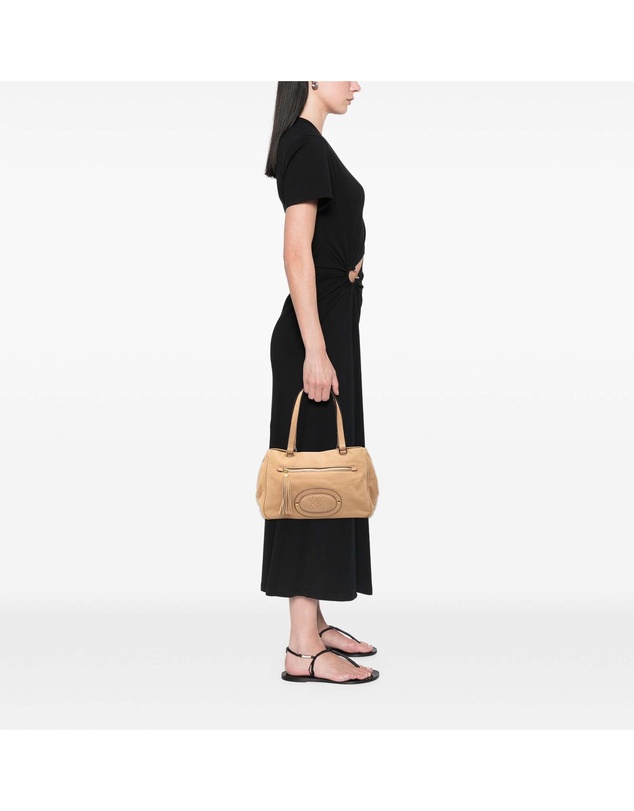 Pre-Loved by Azura Reborn - Pre-Loved Nubuck Anagram Madrid Fringe Shoulder Bag