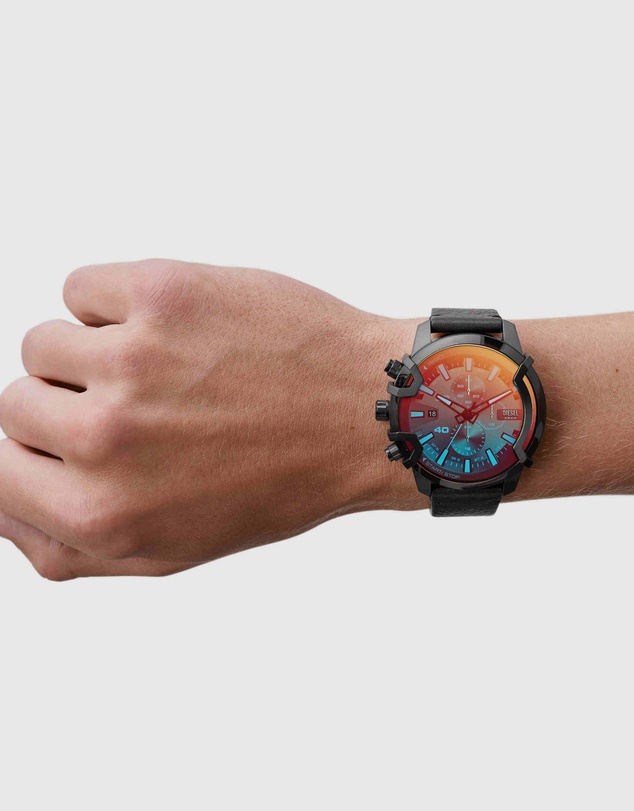Diesel - Griffed Black Chronograph Watch