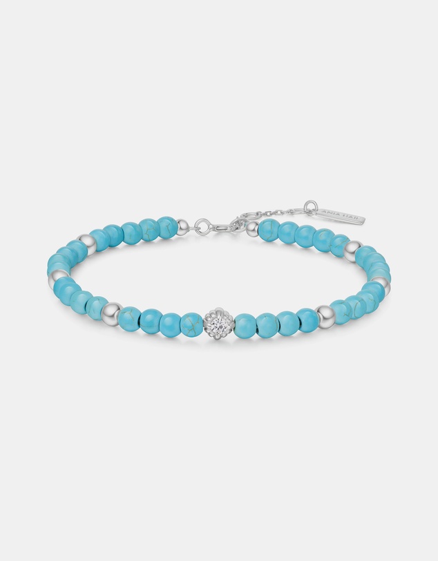 Ania Haie - Ania Haie Silver Lab Created Turquoise Bracelet