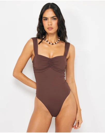AERE - Isla Ruched Bust Swimsuit