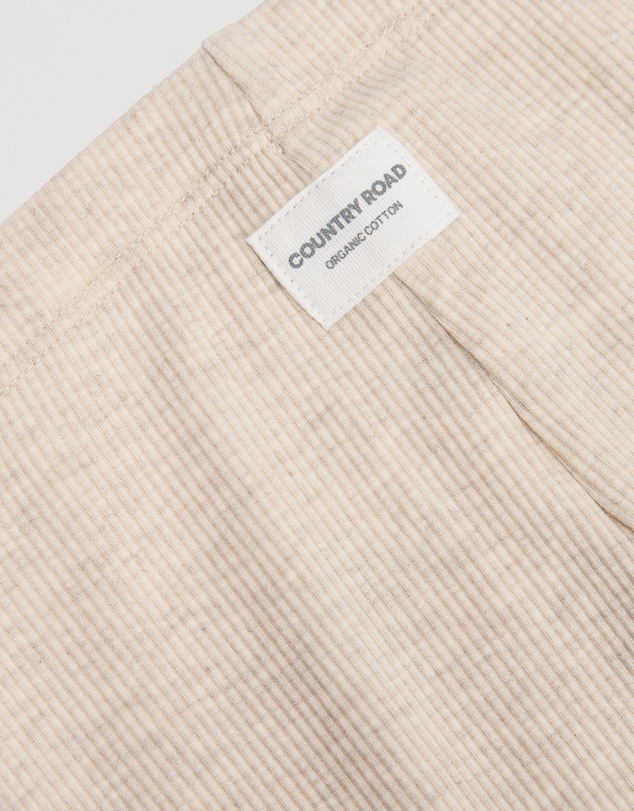Country Road - Organically Grown Cotton Blend Solid Rib Legging