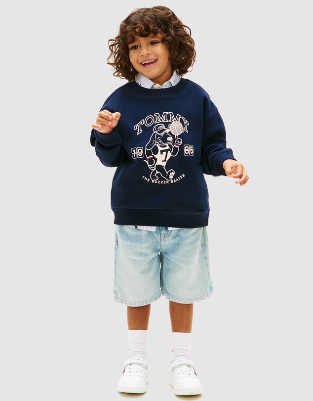 Tommy Hilfiger - Boys Graphic Logo Terry Sweatshirt - Kids