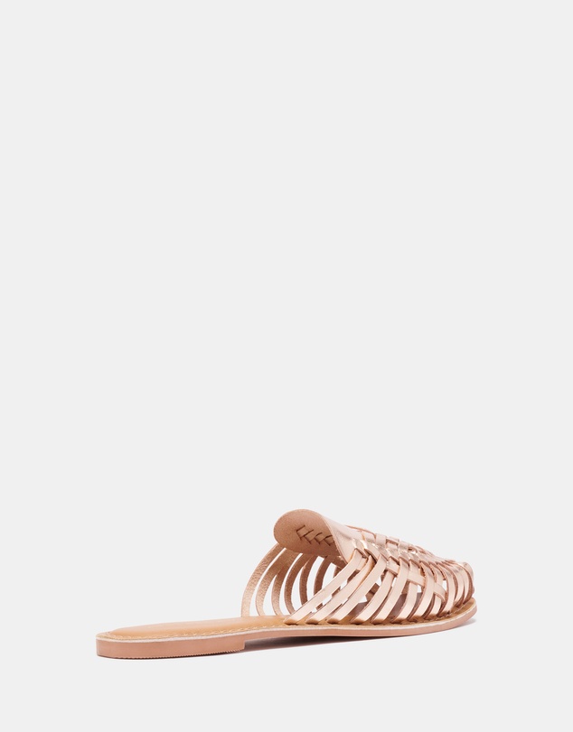 Just Because - Telugu Leather Flat Sandals