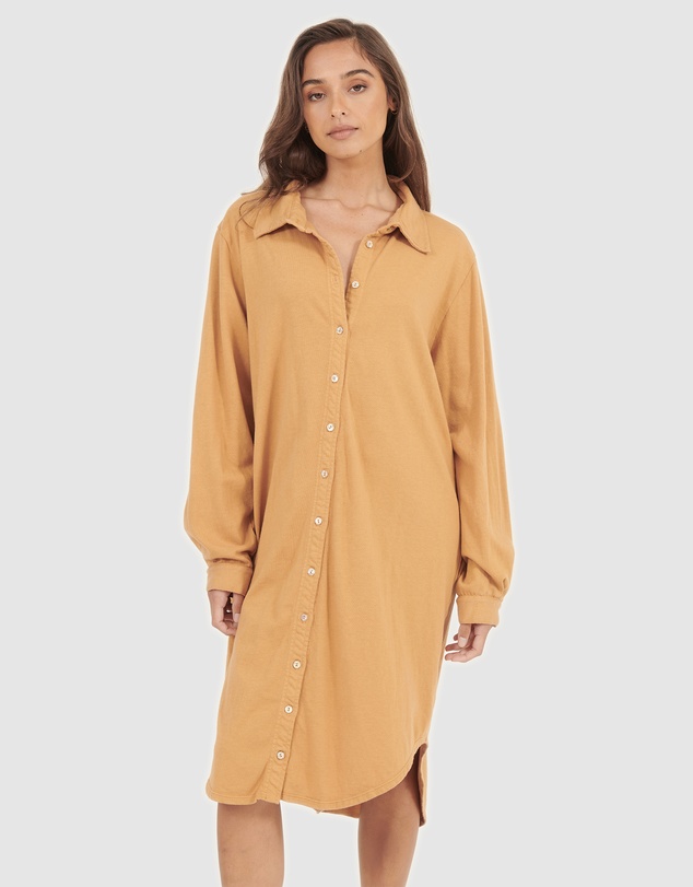 Primness - Aria Knit Shirt Dress