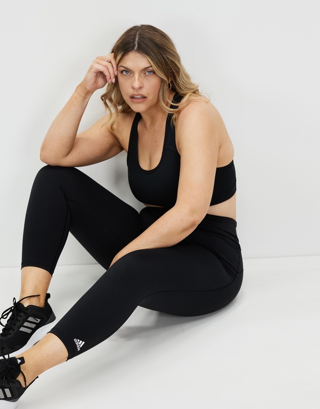adidas Performance - Plus Size Believe This Solid 7/8 Tights