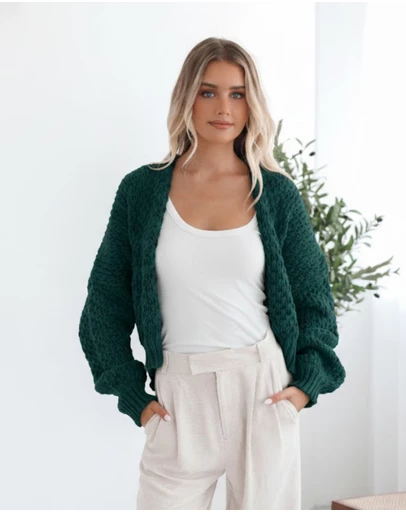 Esther & Co - Dorine Cardigan - Teal