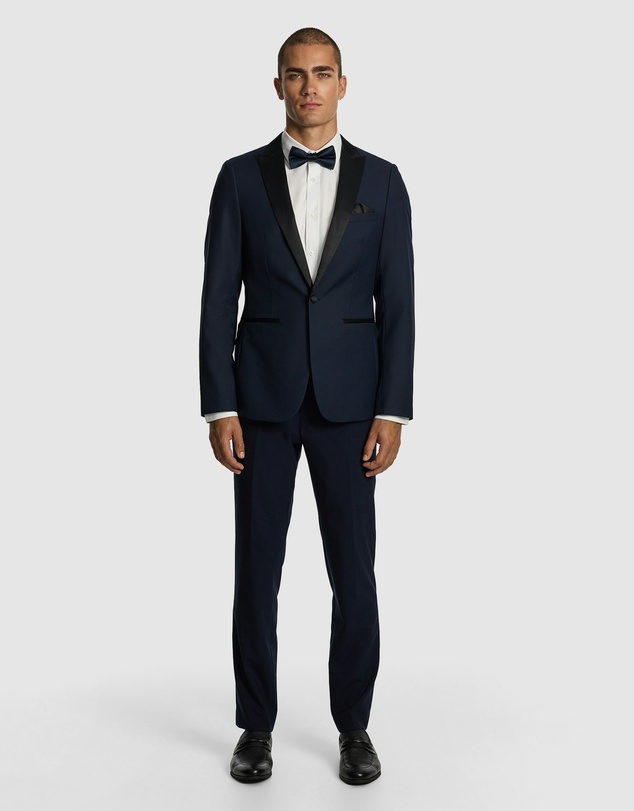 yd. - Seville Slim Fit Tuxedo Wool Blend Suit Jacket