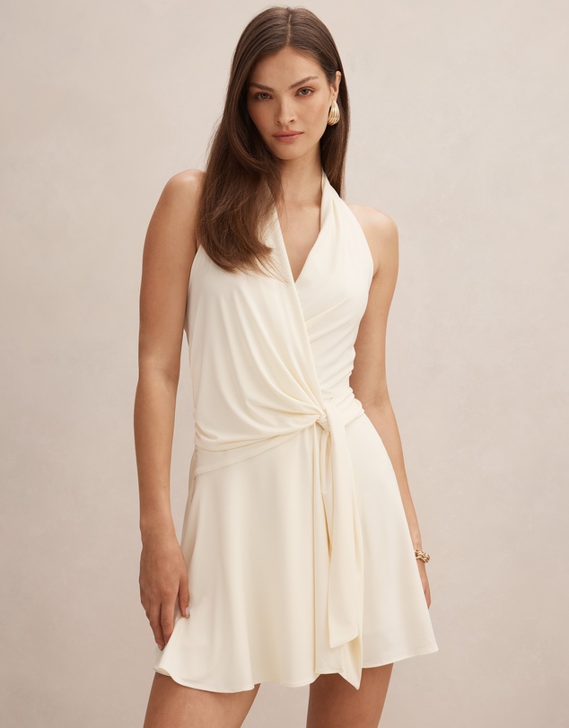Forever New - Aaliyah Wrap Halter Neck Mini Dress
