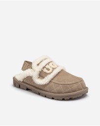Ozwear Connection Uggs - UGG Violet Matelassé Shearling Slipper (Elastic Logo, Detachable Feature)