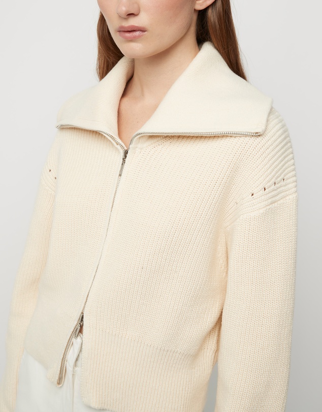 FRIEND of AUDREY - Astrid Double Zip Cotton Cardigan