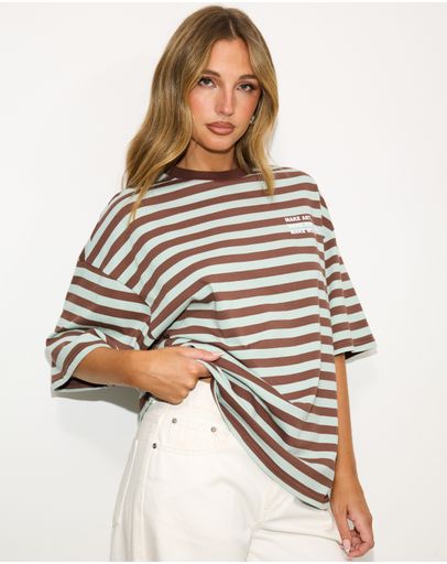 Mint & Choc Stripe