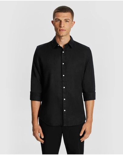 yd. - West Hampton Pure Linen Shirt
