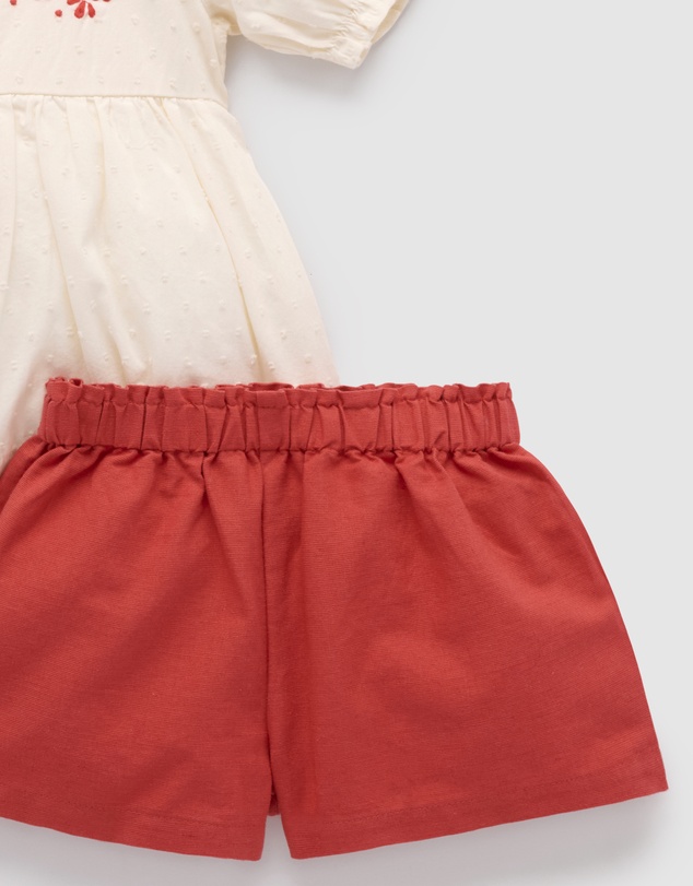 Purebaby - Embroidered Set -Kids-Babies